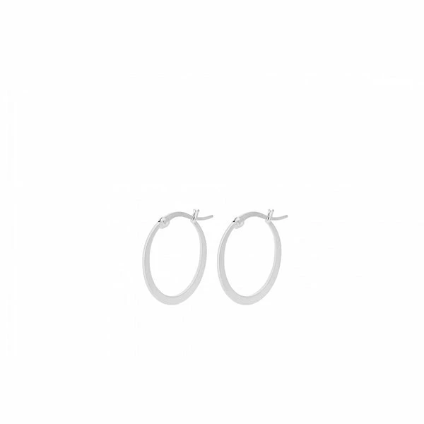 Pernille Corydon Mini Escape Hoops Silver - Size 23mm 3 Pernille Corydon Mini Escape Hoops Silver - Size 23mm