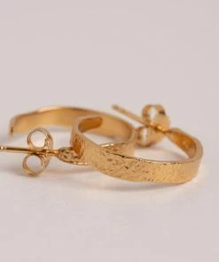 Pernille Corydon Ohrringe Moonscape Hoops Gold