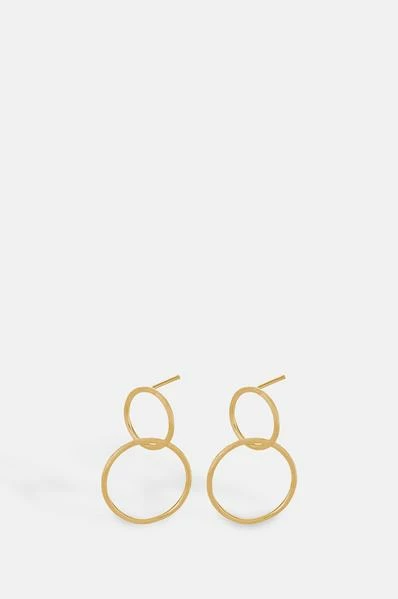 Pernille Corydon Double Gold Earrings 3 Pernille Corydon Double Gold Earrings