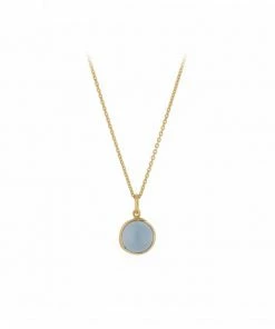 Pernille Corydon Aura Blue Necklace In Gold
