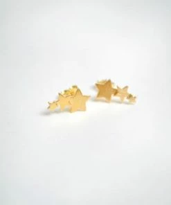 Pernille Corydon Shooting Stars Gold Earstick Earrings