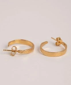 Pernille Corydon Ohrringe Moonscape Hoops Gold