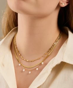 Pernille Corydon Wave Ohrstecker Gold