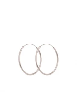 Pernille Corydon 2cm Silver Plain Hoops