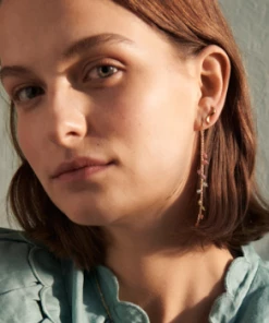 Pernille Corydon Rainbow Earchains Gold