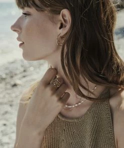 Pernille Corydon Wave Earrings Gold